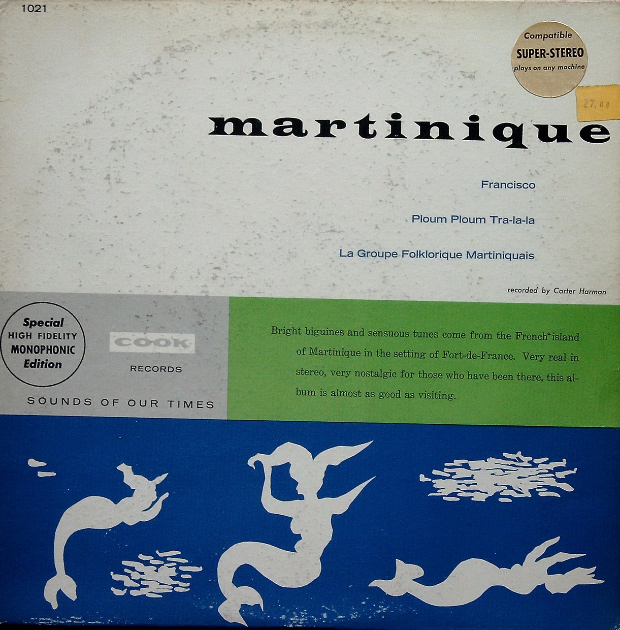 Mi-O - Martinique (1958) (Vinil rip) Cook+1021