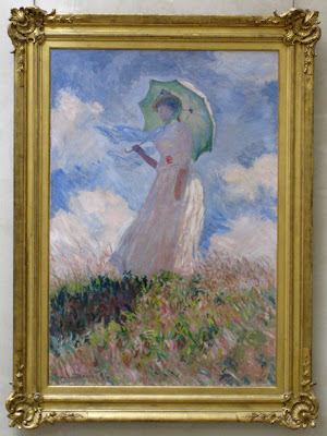 "Woman With Parasol Turned to Left" - Claude Monet