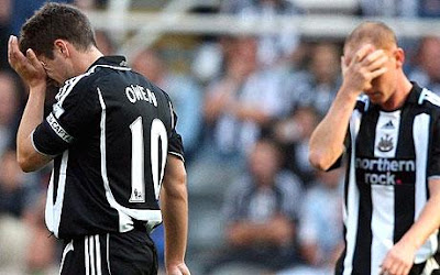 Another fine mess: dejected Newcastle United captain Michael Owen reflects on defeat Another fine mess: dejected Newcastle United captain Michael Owen reflects on defeat