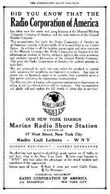 RCA Radio Corporation of America Advertisement