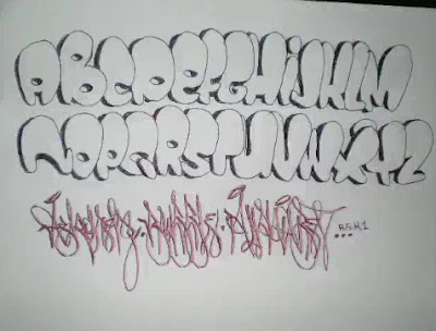 Graffiti Sketches Letters A-Z