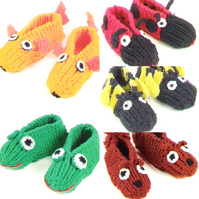 Slippers, Knitted animals and Animals on Pinterest