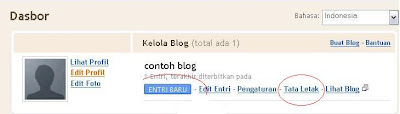 edit profil blog