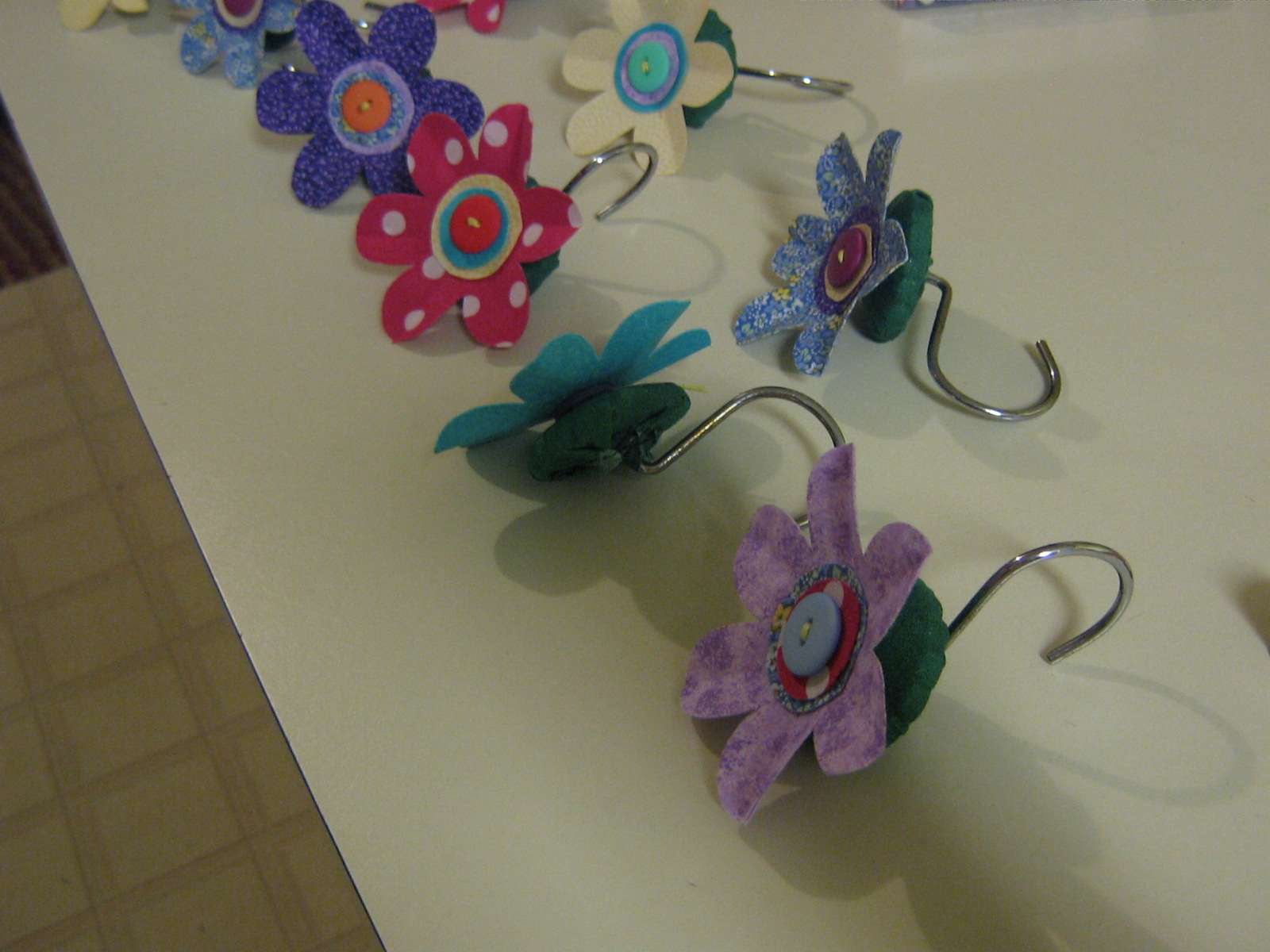 Multicultural Crafts Shower curtain hooks