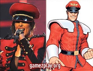 Cheryl cole and M Bison side by side