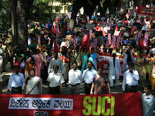 Dr Jayalakshmi leading a Mamooth Rally against SEZ at Bangalore