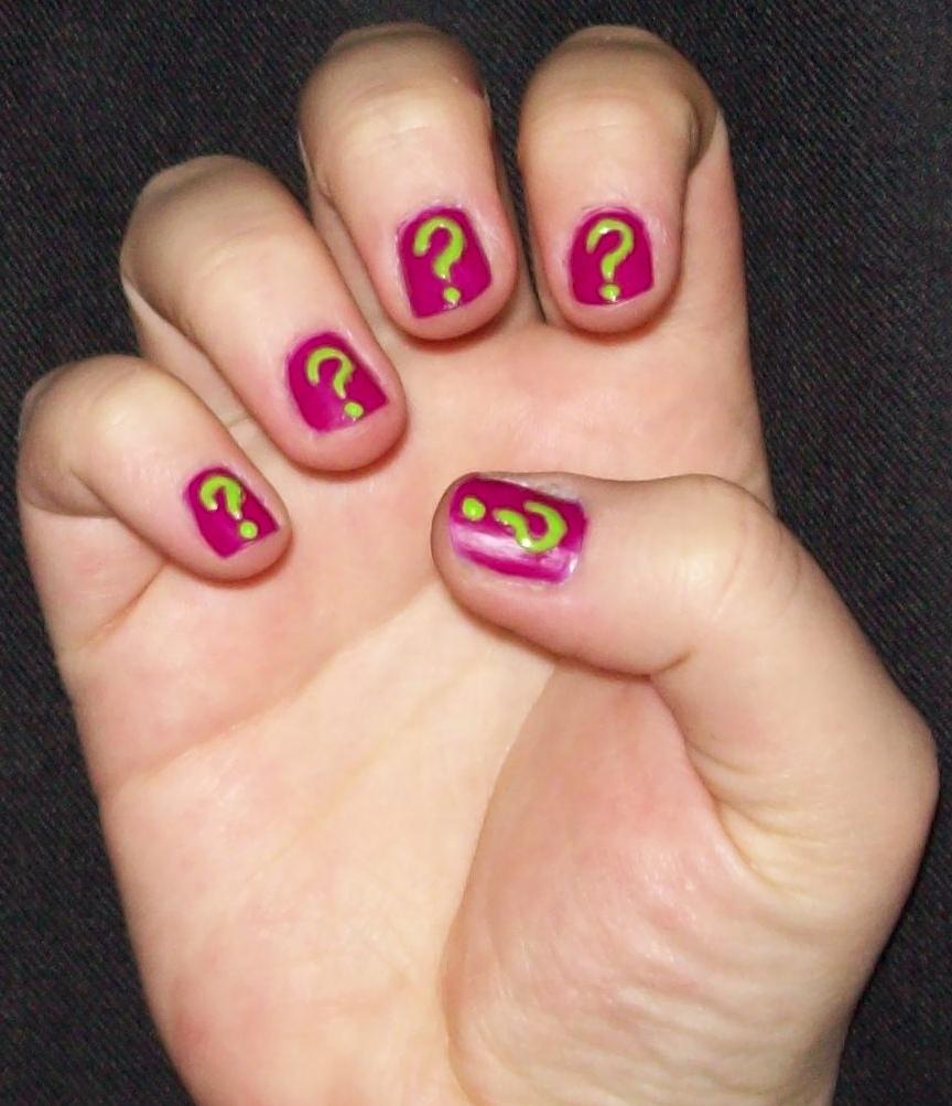 EZ Nail Designs Question Mark ? Nail Style