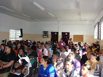 Reunião com responsáveis pelos jovens.