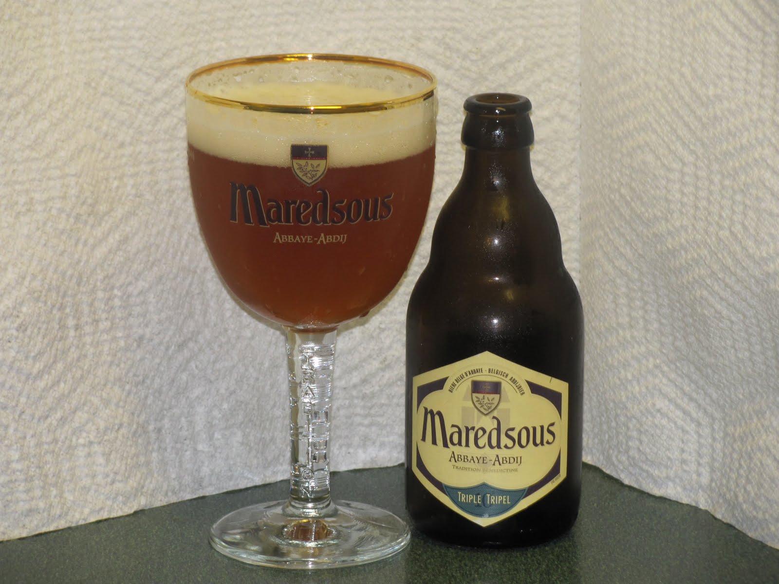 Bière Belge d'abbaye Triple Maredsous de tradition bénédictine