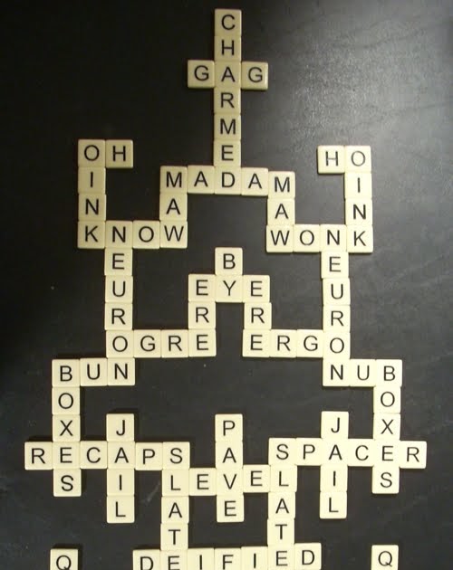 Bananagrammer Stupid Bananagrams tricks Word grid with mirror symmetry