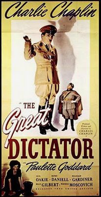 Cartaz original do filme O Grande Ditador, de Charles Chaplin Cartaz original do filme O Grande Ditador, de Charles Chaplin