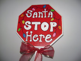 Santa Stop Here Sign