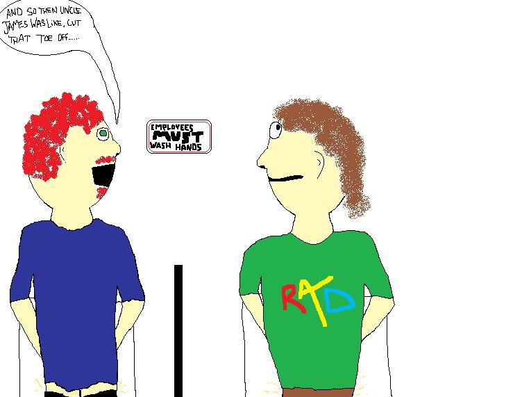 Public Bathroom Anxiety The Talker Mullet And Steps