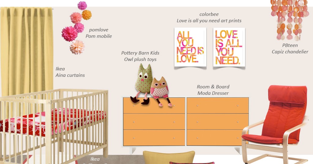 Forty Weeks Design A Bright And Bold Nursery Mood Board