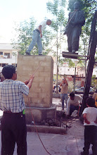 Instalación de Estatuaria de Bolívar en el Ed. Miranda