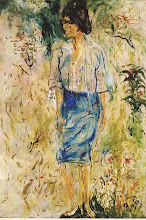 "Wanita Berkaca Mata" (Affandi)