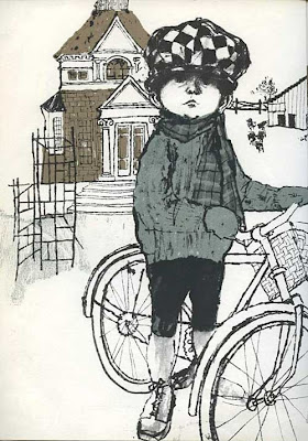 Illustration from Sam of the little boy Thomas