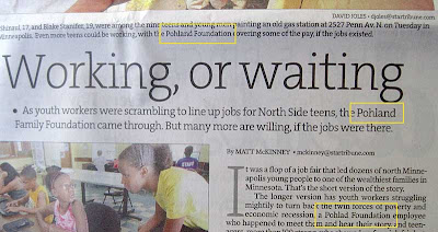 Star Tribune article with the name Pohlad spelled Pohland in the headline and cutline