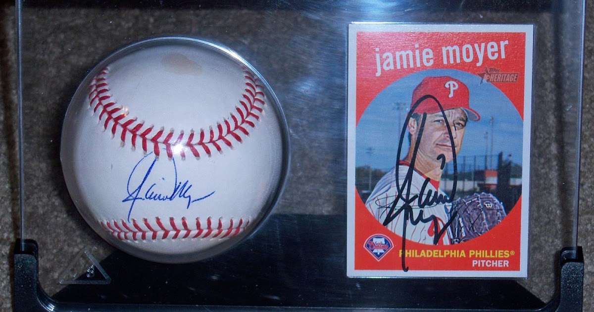 Donna's TTM Autographs PITCHER JAMIE MOYER SIGNED BASEBALL & CARDS!