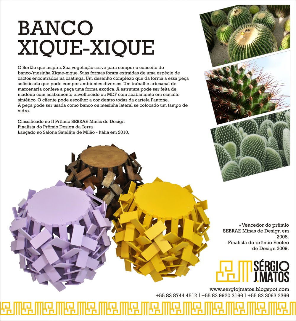 Sérgio J Matos Designer Xiquexique