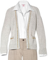 j.crew grey sweater with pockets and decoration | simple pretty