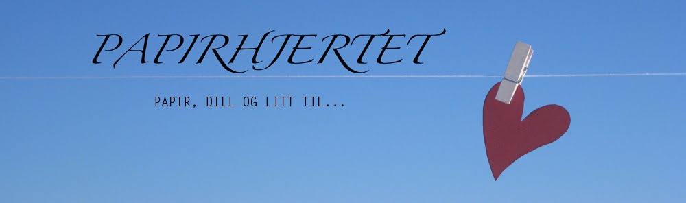 Papirhjertet - papir, dill og litt til!