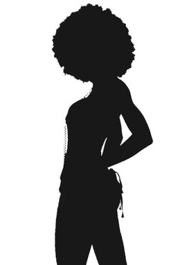 African Girl Silhouette