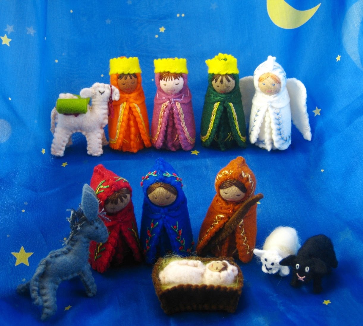 Saints and Spinners Waldorfinspired Nativity Set