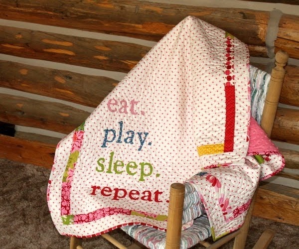 Quilt Taffy eat. play. sleep. repeat.