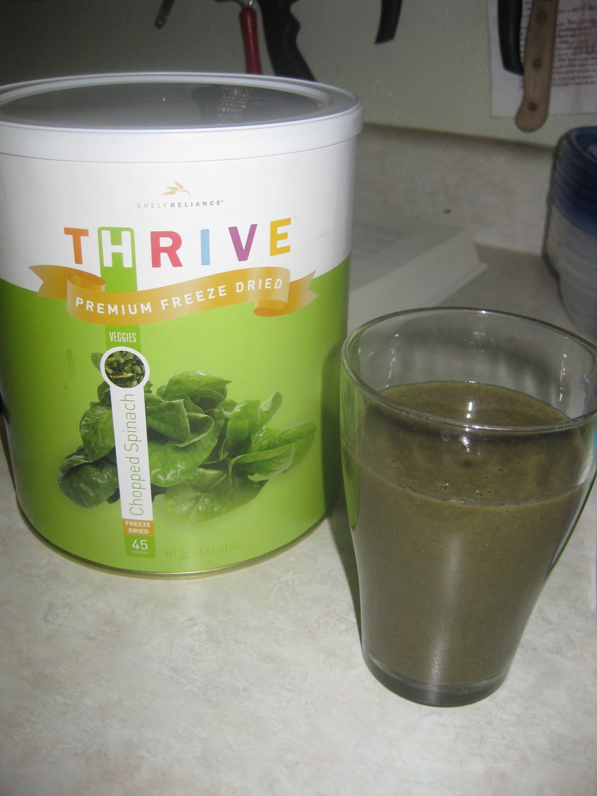 Cooking With My Food Storage Green Smoothieswith Freeze Dried Spinach