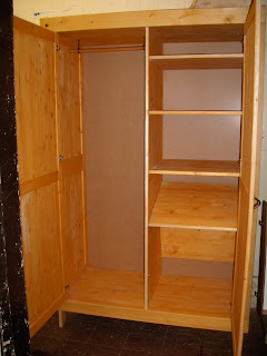 Uhuru Furniture Collectibles Ikea Solid Pine Wardrobe Sold