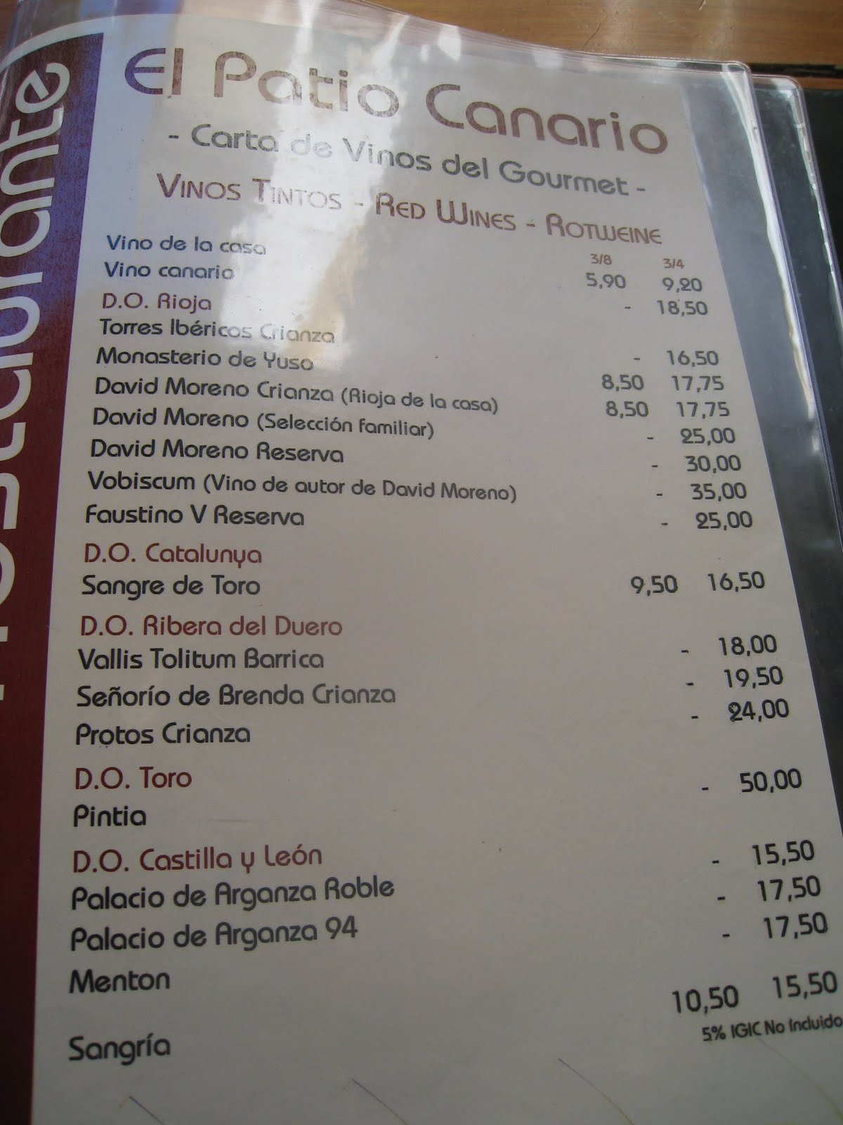 dalpescatore Restaurante patio canario