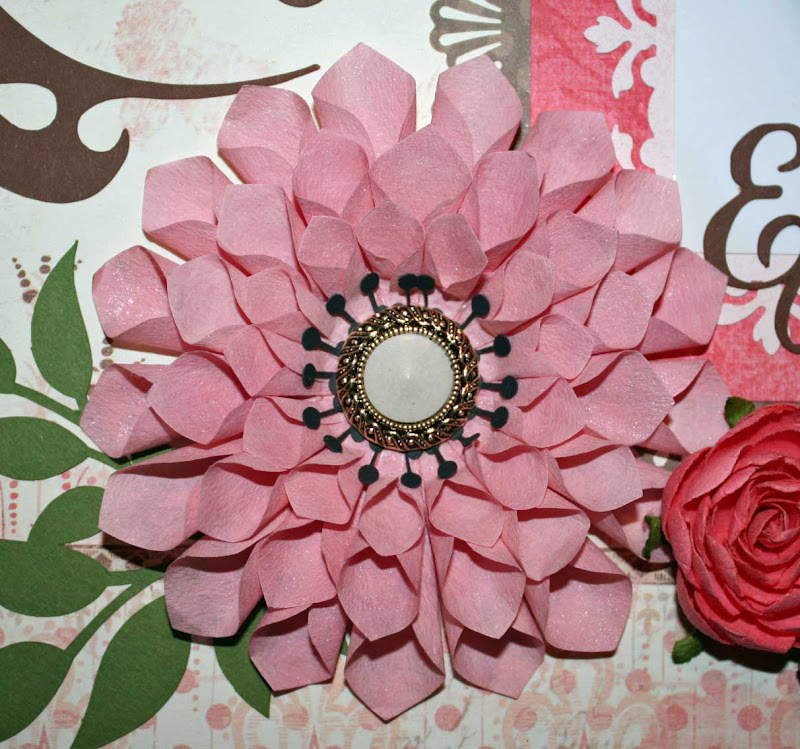 handmade Dahlia for your pages! title=