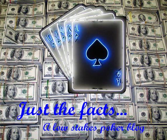 Just the facts...  a low stakes poker blog