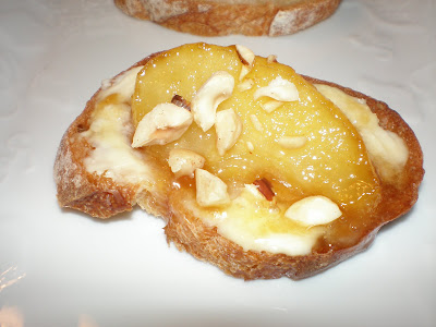 Add peeled, sliced apple and