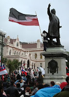 Maori protestors at NZ Parliament