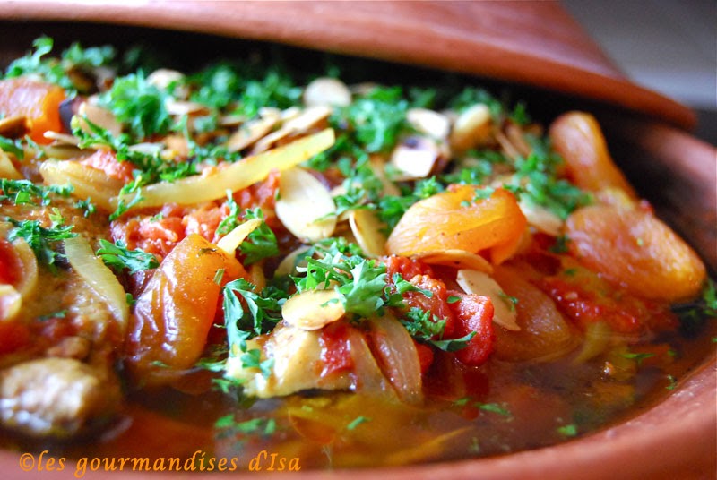 TAJINE DE POULET AUX ABRICOTS