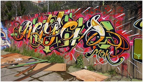 MSK Graffiti Names Street Art