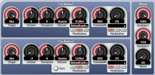 Synth hammond organ oscillator settings