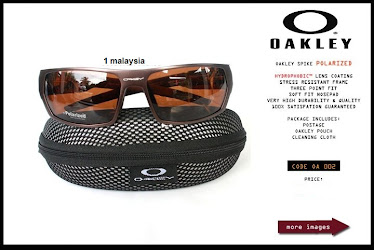 OAKLEY SPIKE POLARIZED (METAL BROWN COLOR) SUPER A QUALITY TOUGH FRAME + GRIP POLARIZED LENS HYDROP