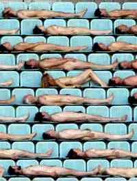 Spencer Tunick - Nudes in Ernst Heppel Stadium, Vienna (2008)