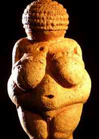 The Willendorf Venus (found in 1908)