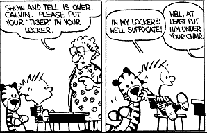 hobbes as a stuffed animal