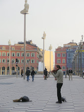 Violinist in the Place Massena