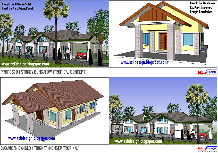 IDEA RUMAH IDAMAN ANDA IDEA DESIGN BUNGALOW PELAN BANGLO