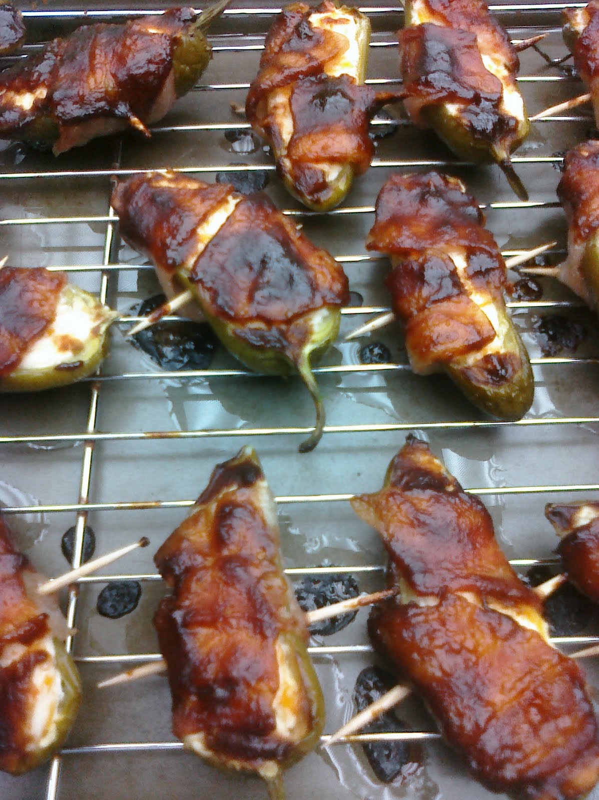 five Pioneer Woman's BBQ Jalapeño Poppers