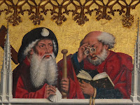St Peter wearing spectacles