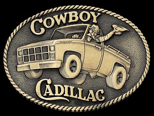 Not Worth Mentioning Kick Ass Cowboy Belt Buckles