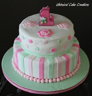 Baby Birthday Cake on Whimsicalcreations Ca Baby Girl 1st Birthday Cake
