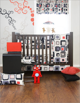 Black Nursery Bedding